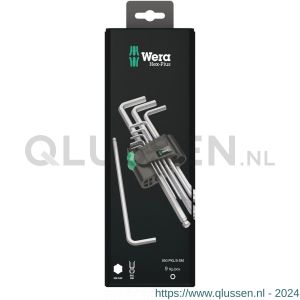 Wera 950/9 Hex-Plus 1 ZB stiftsleutelset metrisch verchroomd 9 delig 05073391001