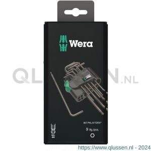 Wera 967/9 TX 1 ZB Torx stifsleutelset BlackLaser 9 delig 05073598001