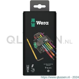 Wera 967/9 TX BO Multicolour 1 ZB stiftsleutelset BlackLaser, 9 delig 05073599001