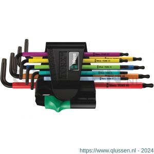 Wera 967/9 TX BO Multicolour 1 stiftsleutelset BlackLaser 9 delig 05024335001