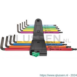 Wera 967/9 TX XL Multicolour 1 stiftsleutelset lang 9 delig 05024480001