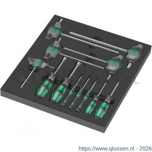Wera 9713 schuimrubberen inzetstuk met Hex schroevendraaiers set 1 12 delig 05150104001