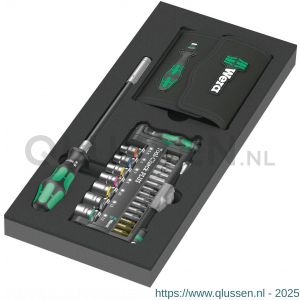 Wera 9750 schuimrubberen inzetstuk met Kraftform Kompakt en Tool-Check PLUS set 1 57 delig 05150150001