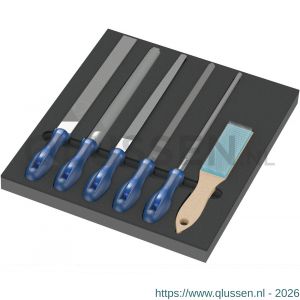 Wera 9783 schuimrubberen inzetstuk met PFERD vijlen set 1 6 delig 05150183001