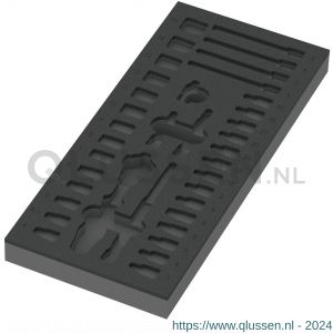 Wera 9820 schuimrubberen inzetstuk voor 8000 A Zyklop ratel 1/4 inch set 1 zonder gereedschap 172x30x392 mm 05137320001