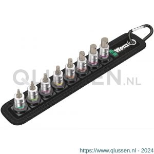 Wera Belt A 2 Zyklop binnenzeskant bitdoppen set vasthoudfunctie met 1/4 inch aandrijving 8 delig 05003881001