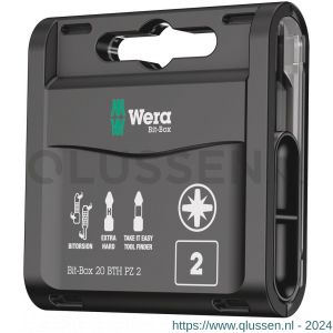 Wera Bit-Box 20 BTH PZ bit set Pozidriv PZ 2x25 mm 20 delig 05057762001