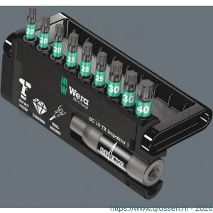 Wera Bit-Check 10 TX Impaktor 1 bit set 10 delig 05057688001