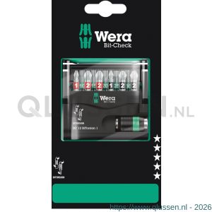 Wera Bit-Check 12 BiTorsion 1 ZB bit set 12 delig 05136385001