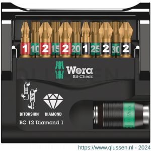 Wera Bit-Check 12 Diamond 1 bit set 12 delig 05057421001