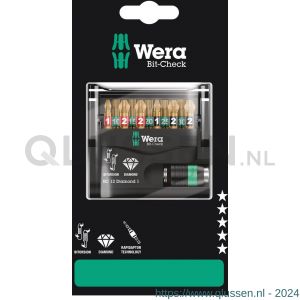 Wera ?Bit-Check 12 Diamond 1 ZB bit set 12 delig 05136392001