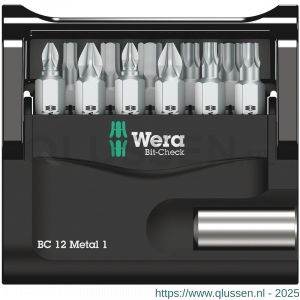 Wera Bit-Check 12 Metal 1 bit set 12 delig 05057424001