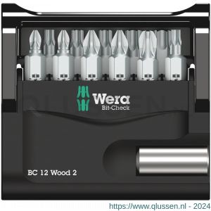 Wera Bit-Check 12 Wood 2 bit set 12 delig 05057422001