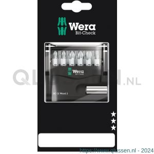 Wera Bit-Check 12 Wood 2 ZB bit set 12 delig 05136391001