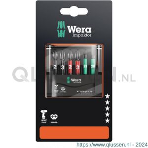 Wera Bit-Check 6 Impaktor 1 ZB bit set 6 delig 05073890001