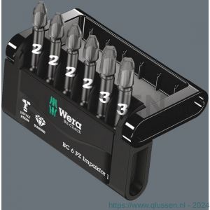 Wera Bit-Check 6 PZ Impaktor 1 bit set 6 delig 05057692001