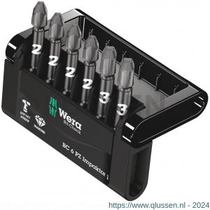 Wera Bit-Check 6 PZ Impaktor 1 bit set 6 delig 05057692001