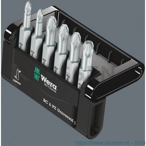 Wera Bit-Check 6 PZ Universal 1 bit set Pozidriv 6 delig 05056471001