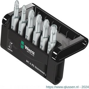 Wera Bit-Check 6 PZ Universal 1 bit set Pozidriv 6 delig 05056471001