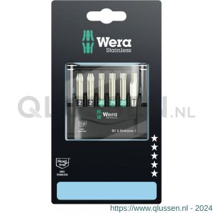 Wera Bit-Check 6 Stainless 1 ZB bit set 6 delig 05073634001