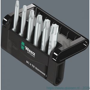 Wera Bit-Check 6 TX Universal 1 bit set Torx 6 delig 05056472001