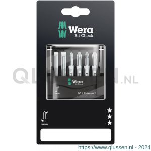 Wera Bit-Check 6 Universal 1 ZB bit set 6 delig 05073635001