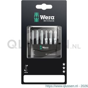 Wera Bit-Check 6 Universal 2 ZB bit set 6 delig 05073638001