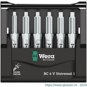 Wera Bit-Check 6 V Universal 1 bit set 6 delig 05071028001