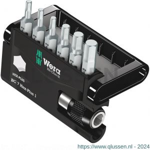 Wera Bit-Check 7 Hex-Plus 1 bit set inbus 7 delig 05056168001