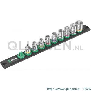 Wera Dop-magneetstrip B Imperial 1 Zyklop doppen 3/8 inch aandrijving in inch 9 delig 05005450001