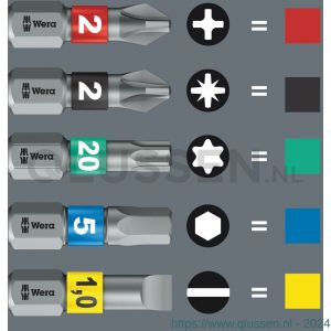 Wera 840/4 IMP DC Impaktor zeskant bit Hex-Plus inbus 5x50 mm 5 delig 05057645001