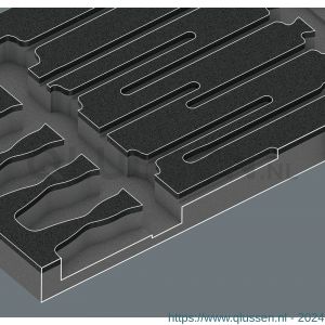 Wera 9810 schuimrubberen inzetstuk voor schroevendraaiers set 1 zonder gereedschap 344x30x392 mm 05137310001