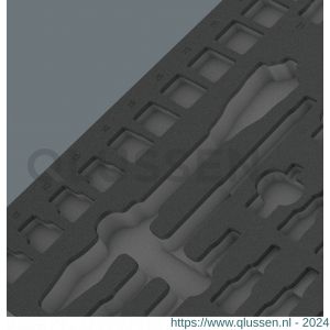 Wera 9822 schuimrubberen inzetstuk voor 8000 C Zyklop ratel 1/2 inch set 1 zonder gereedschap 344x30x392 mm 05137322001