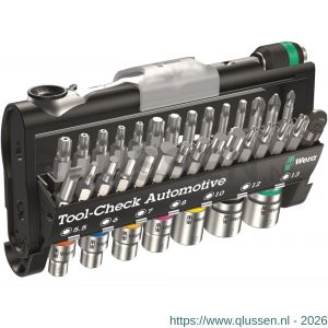 Wera Tool-Check Automotive 1 dopsleutelset 1/4 inch met bits 38 delig 05200995001