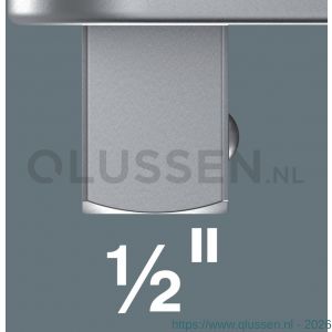 Wera 7773 C insteekgereedschap met vierkant 9x12 mm 1/2 inch x 44 mm 05078210001