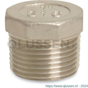 Mega Profec nummer 290 plug RVS 316 1/8 inch buitendraad 10 bar 0080170