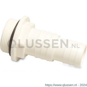 Bosta slangtule ABS 1.1/2 inch x 32-38 mm buitendraad x slangtule 10 bar wit 0100480