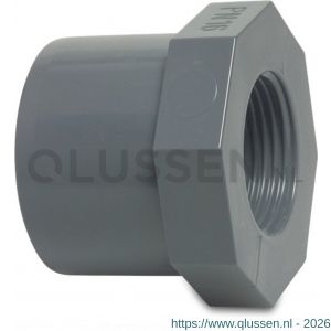 VDL inlijmring PVC-U 12/16 mm x 3/8WW lijmmof-spie x binnendraad 10 bar grijs 0100801