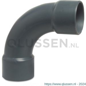 Mega Profec bocht 90 graden PVC-U 32 mm lijmmof 16 bar grijs type handgevormd 0110201