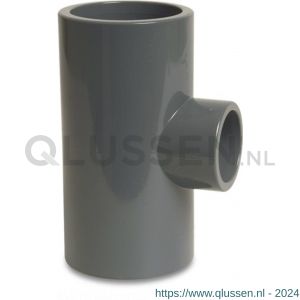 Mega Profec T-stuk 90 graden PVC-U 63 mm x 50 mm x 63 mm lijmmof 16 bar grijs 0110302