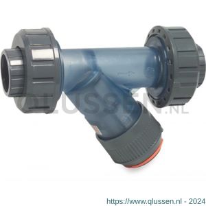 Bosta filter vuilvanger PVC-U 63 mm lijmmof 10 bar 500 micron PVC gaas transparant 0111241