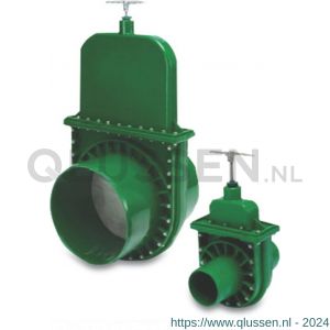 Bosta schuifafsluiter PVC-U 200 mm spie 4 bar groen 0112083