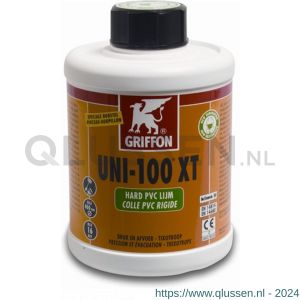 Griffon PVC-lijm 0,5 L met kwast KIWA type Uni-100 XT THF 0149107