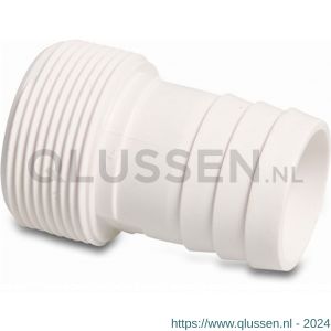 Bosta slangtule ABS 1.1/2 inch x 38 mm buitendraad x slangtule wit 0149680