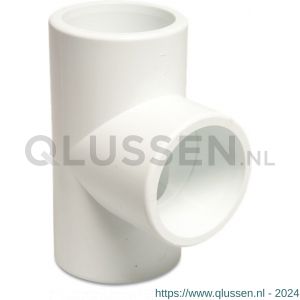 Mega Profec T-stuk 90 graden PVC-U 1.1/2 inch imperial lijmmof 16 bar wit 0180120