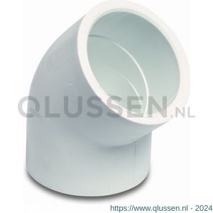 Mega Profec knie 45 graden PVC-U 2 inch imperial lijmmof 16 bar wit 0180127