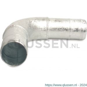 Bosta bocht 90 graden staal gegalvaniseerd 125 mm slangtule 0200569