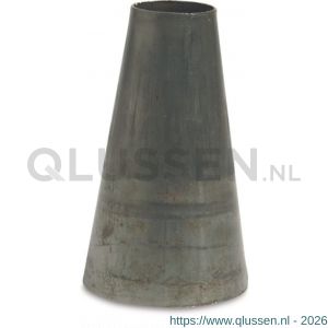 Bosta verloopstuk staal 100 mm x 159 mm x 2 mm laseind x lasspie zwart 0200710