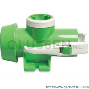 Fersil snelkoppeling met sproeieraansluiting PVC-U 50 mm x 1.1/4 inch x 50 mm V-deel Fersil x binnendraad x M-deel Fersil 8 bar groen 0221167