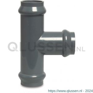 Bosta T-stuk 90 graden PVC-U 160 mm manchet 10 bar grijs 0301401